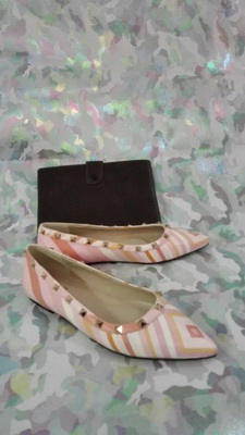 Valentino Shallow mouth flat shoes Women--075